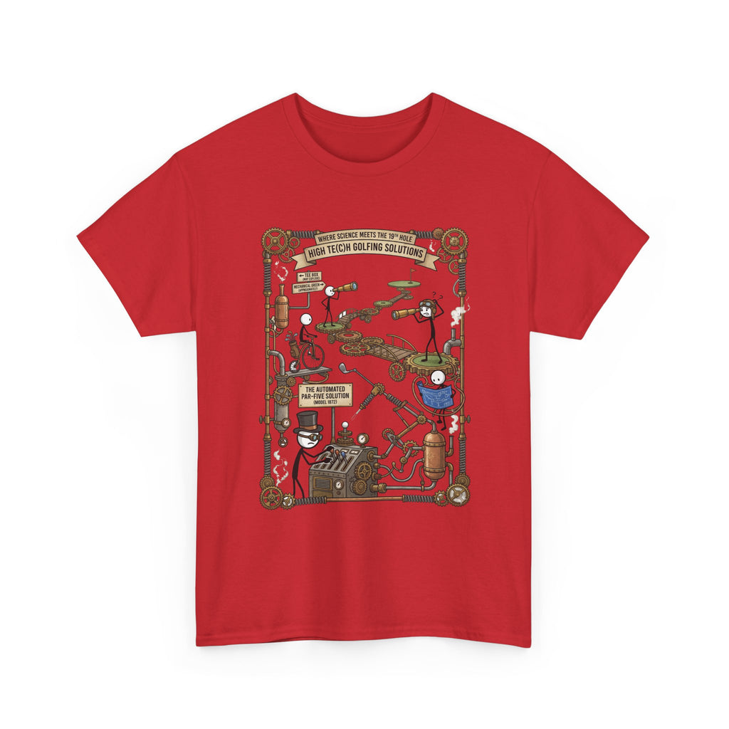 Steampunk Golf — ‘How To Make Par’ Vintage Contraption T-Shirt