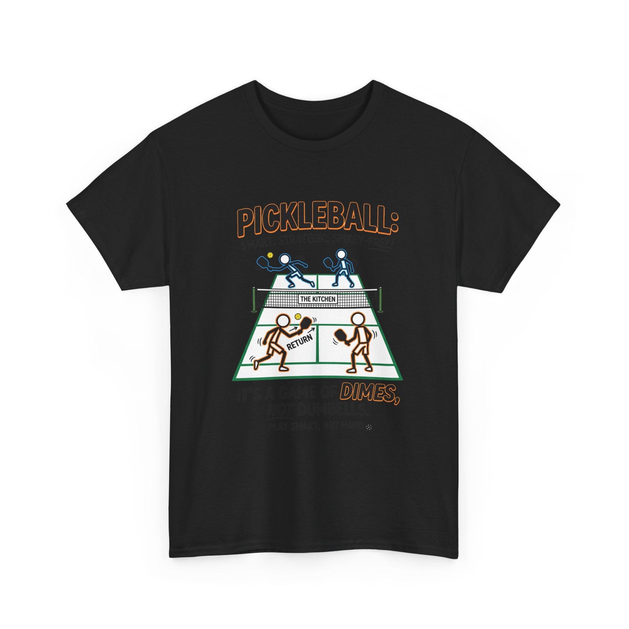 Pickleball Tee — "Pickleball: It’s a Game of Dimes, Not Dumbells" Casual Sports Shirt