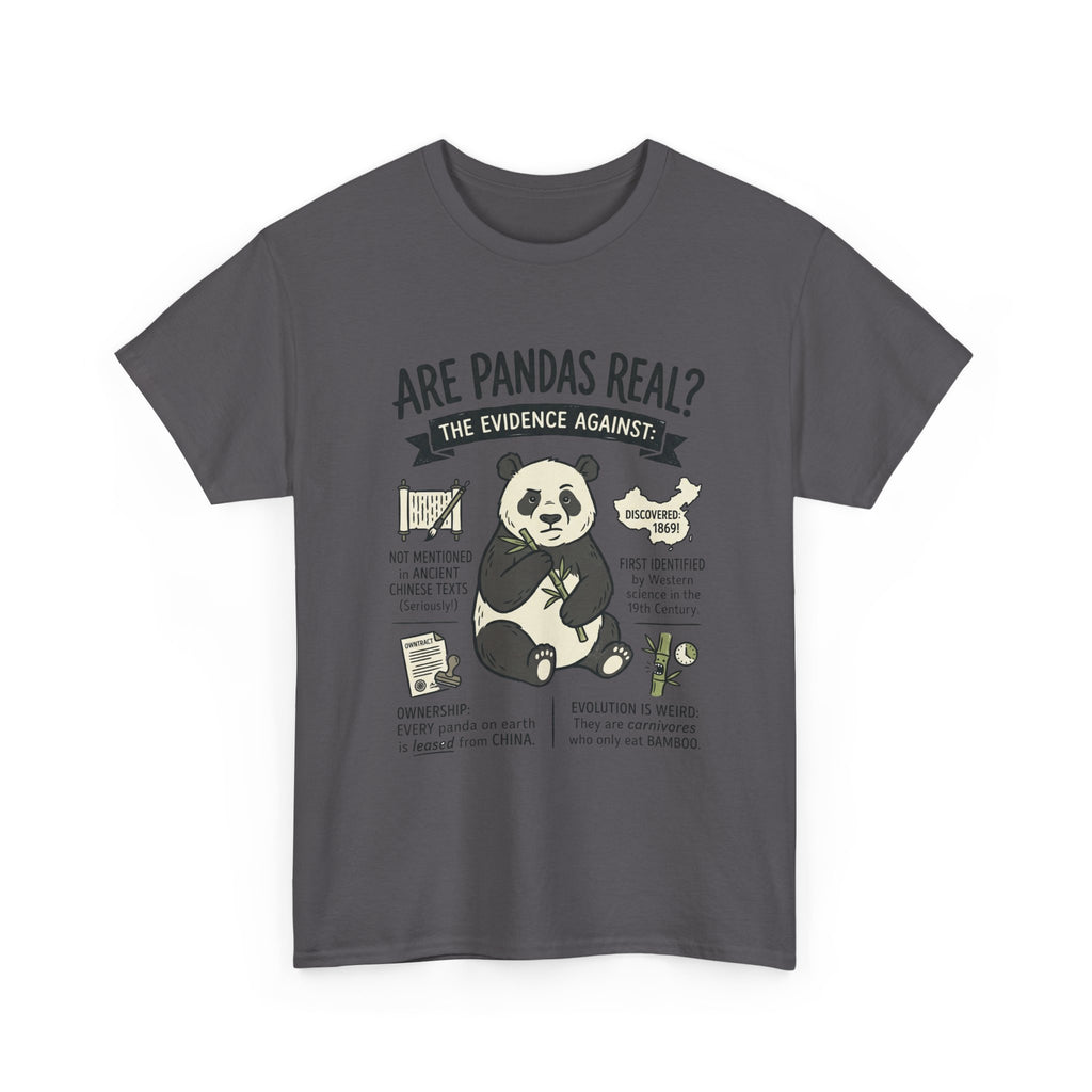 Are Pandas Real? Graphic Tee — Funny Panda Infographic T-Shirt