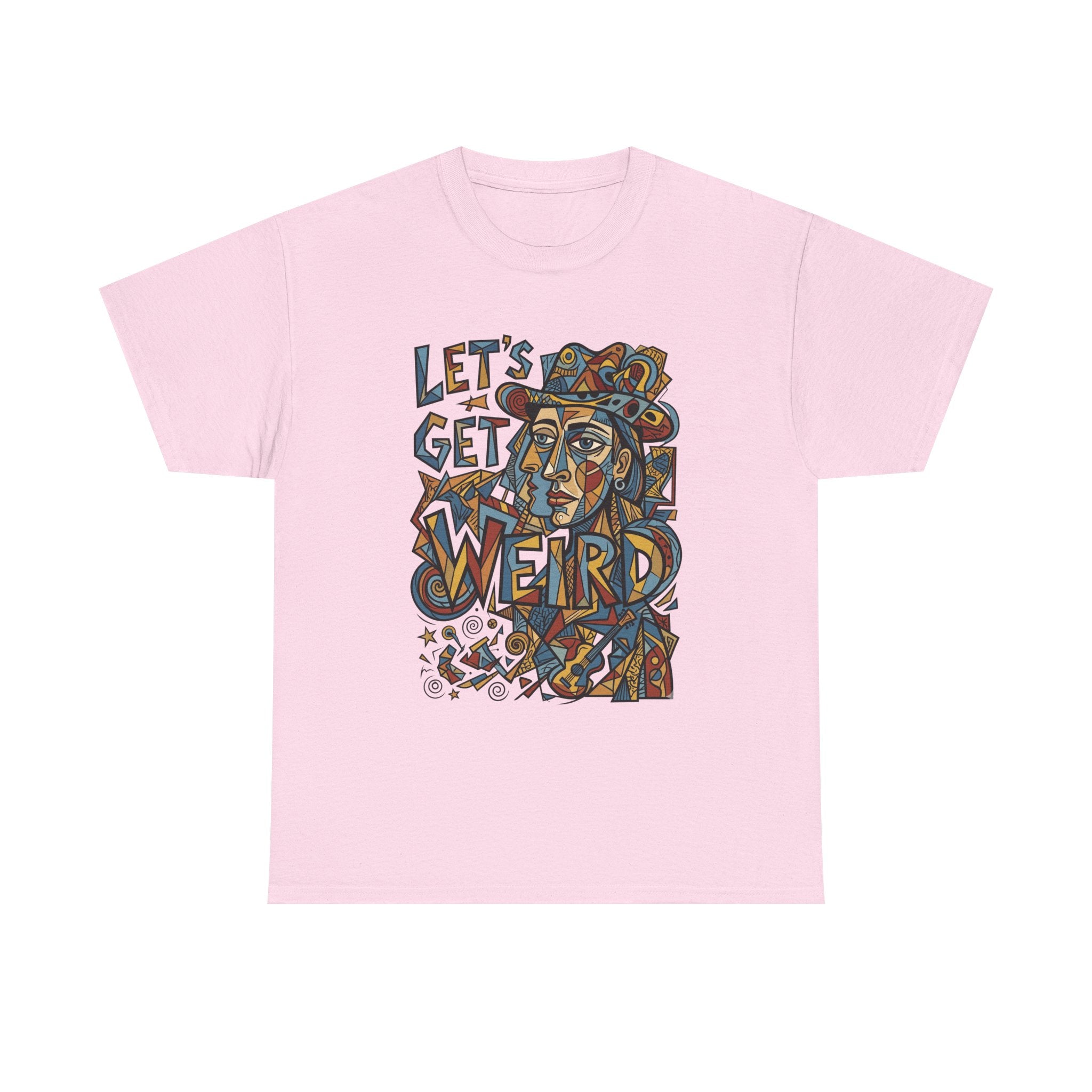 Let’s Get Weird T-Shirt — Retro Psychedelic Face Graphic Tee