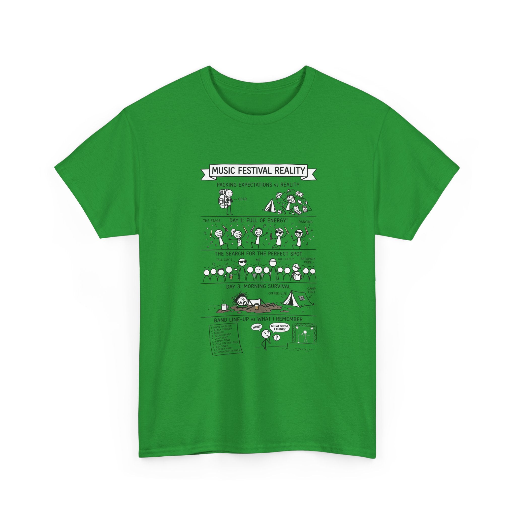 Music Festival Reality Tee – Funny Concert Comic Graphic T-Shirt