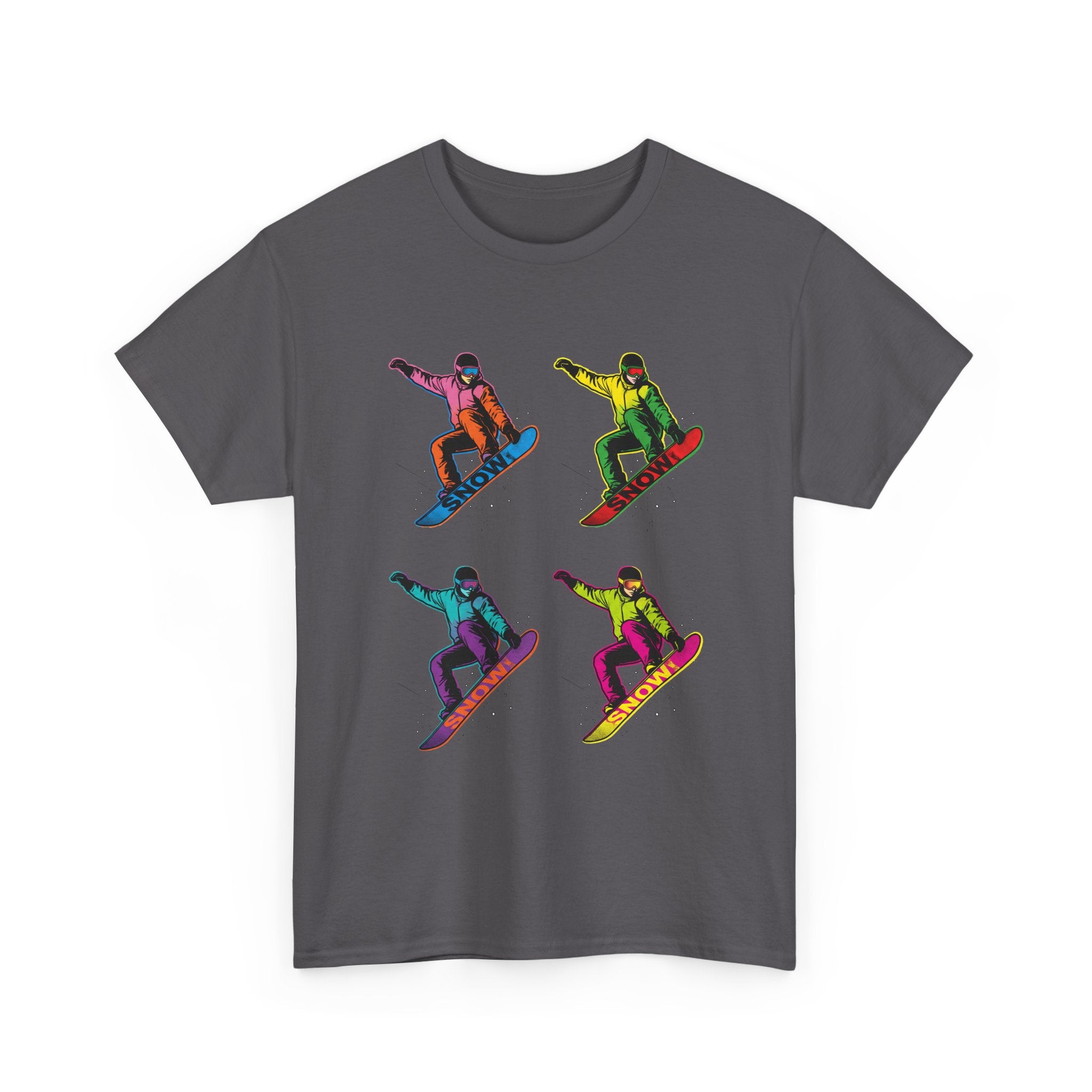 Snowboarder Pop Art T-Shirt – Colorful Retro Snowboarding Graphic Tee