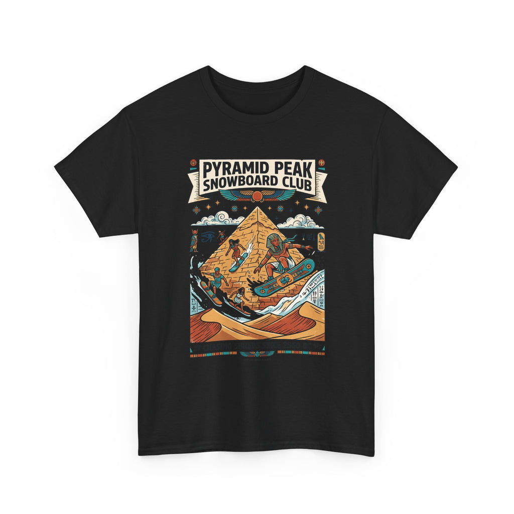 Snowboard Club Graphic Tee — "Pyramid Peak Snowboard Club" Vintage Winter Shirt