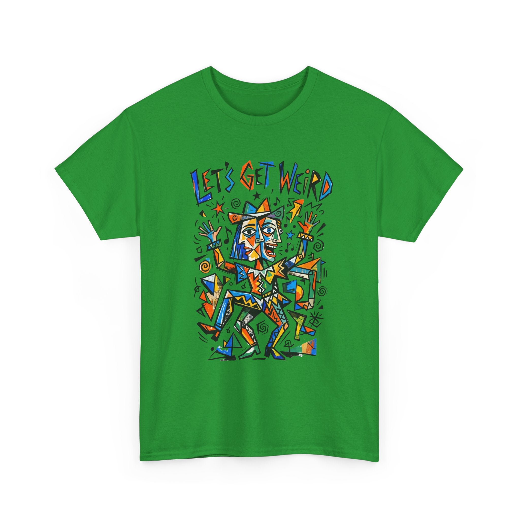 Let's Get Weird T‑Shirt — Colorful Abstract Party Graphic Tee