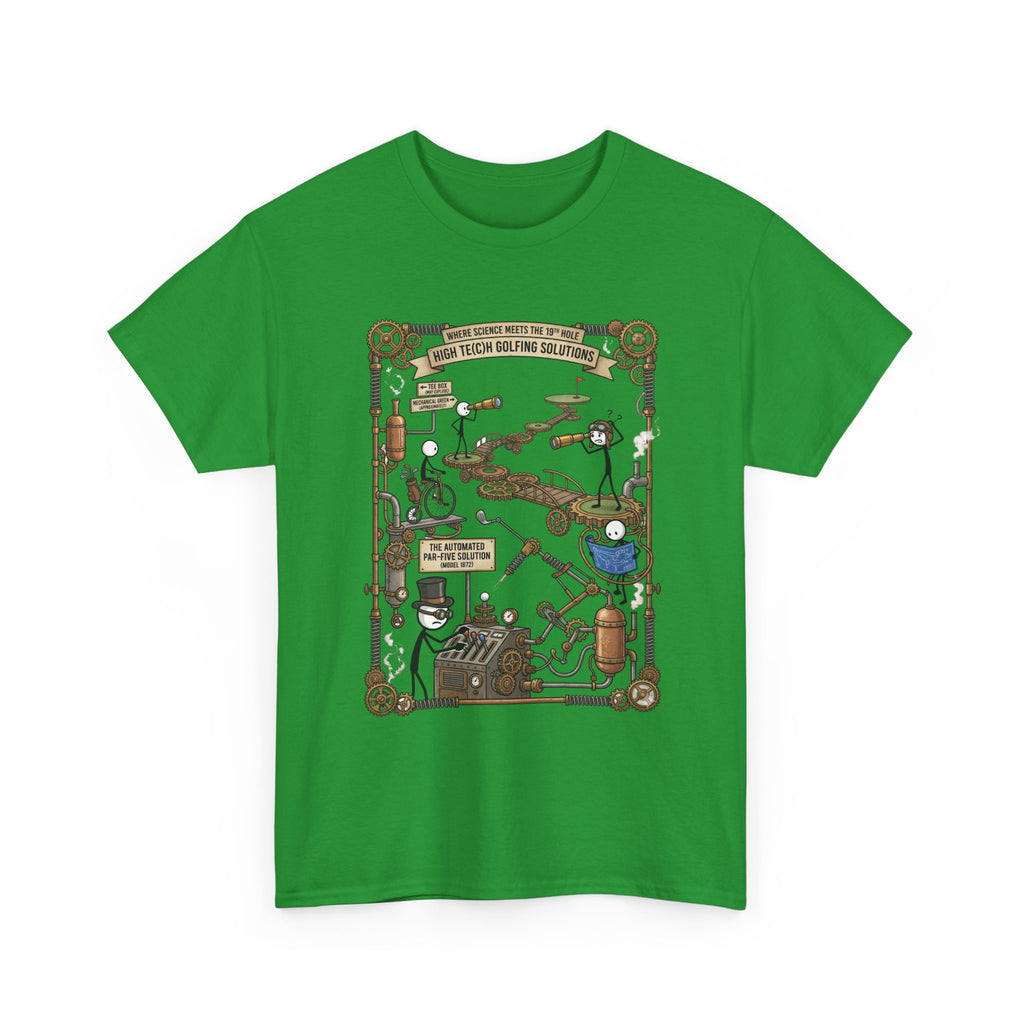 Steampunk Golf — ‘How To Make Par’ Vintage Contraption T-Shirt