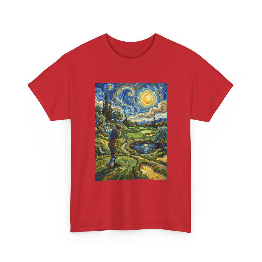 Golf Van Gogh Style T-Shirt — Starry Night Golf Artwork Tee