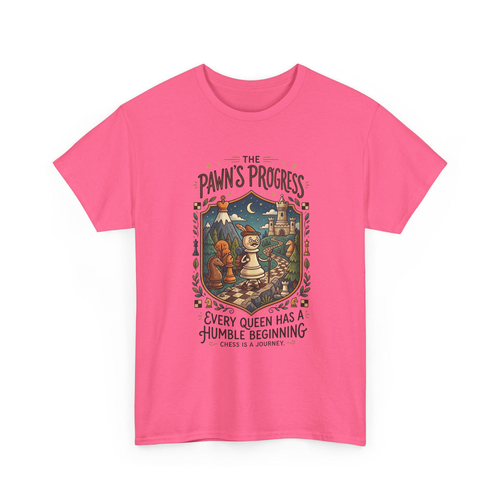 Chess 'The Pawn's Progress' T-Shirt — "Every Queen Has a Humble Beginning" Vintage Style Tee