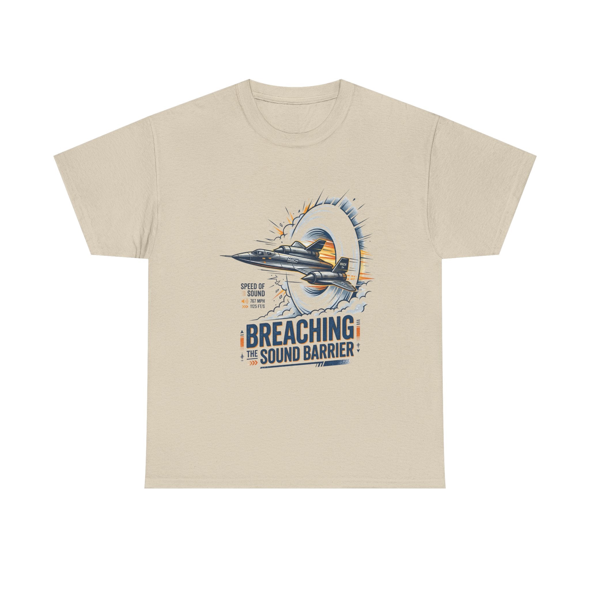 Sonic Boom T-Shirt — 'Breaching the Sound Barrier' Jet Trainer Aviation Graphic Tee