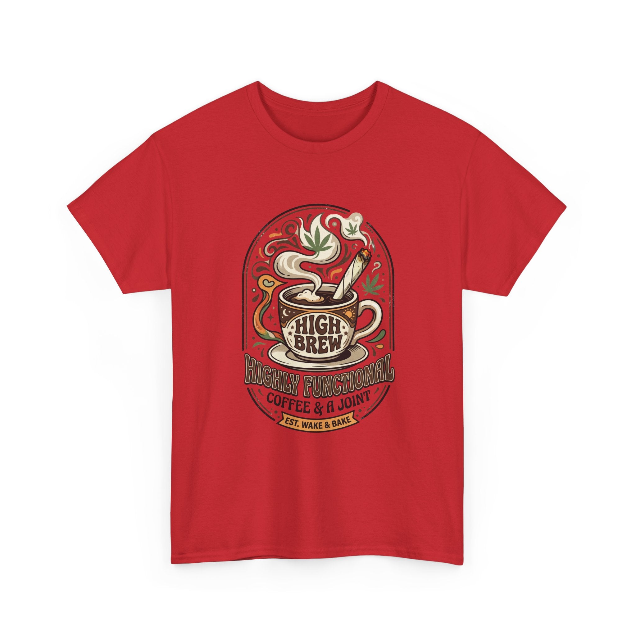 Coffee & Joint Tee — “High Brew” Graphic Coffee T‑Shirt