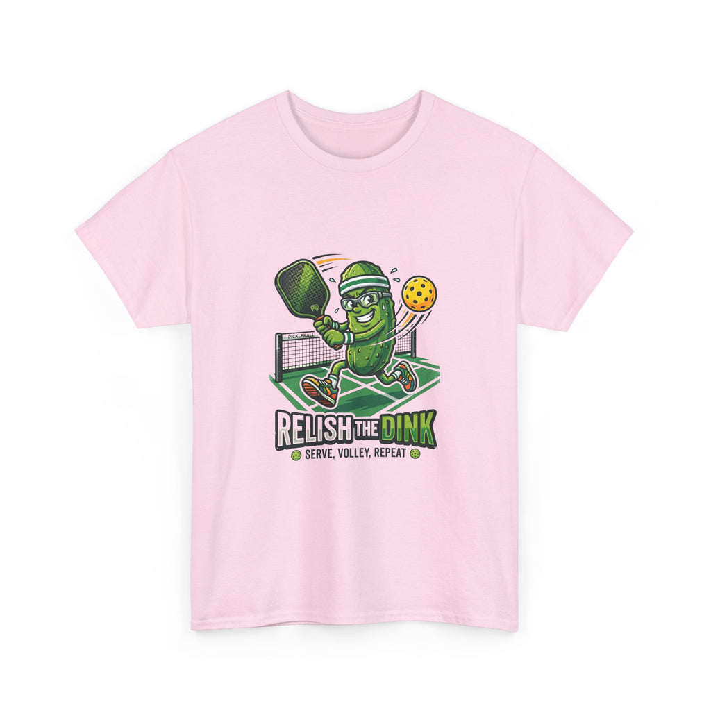 Pickleball 'Relish the Dink' T-Shirt – Funny Pickle Character Paddle Tee