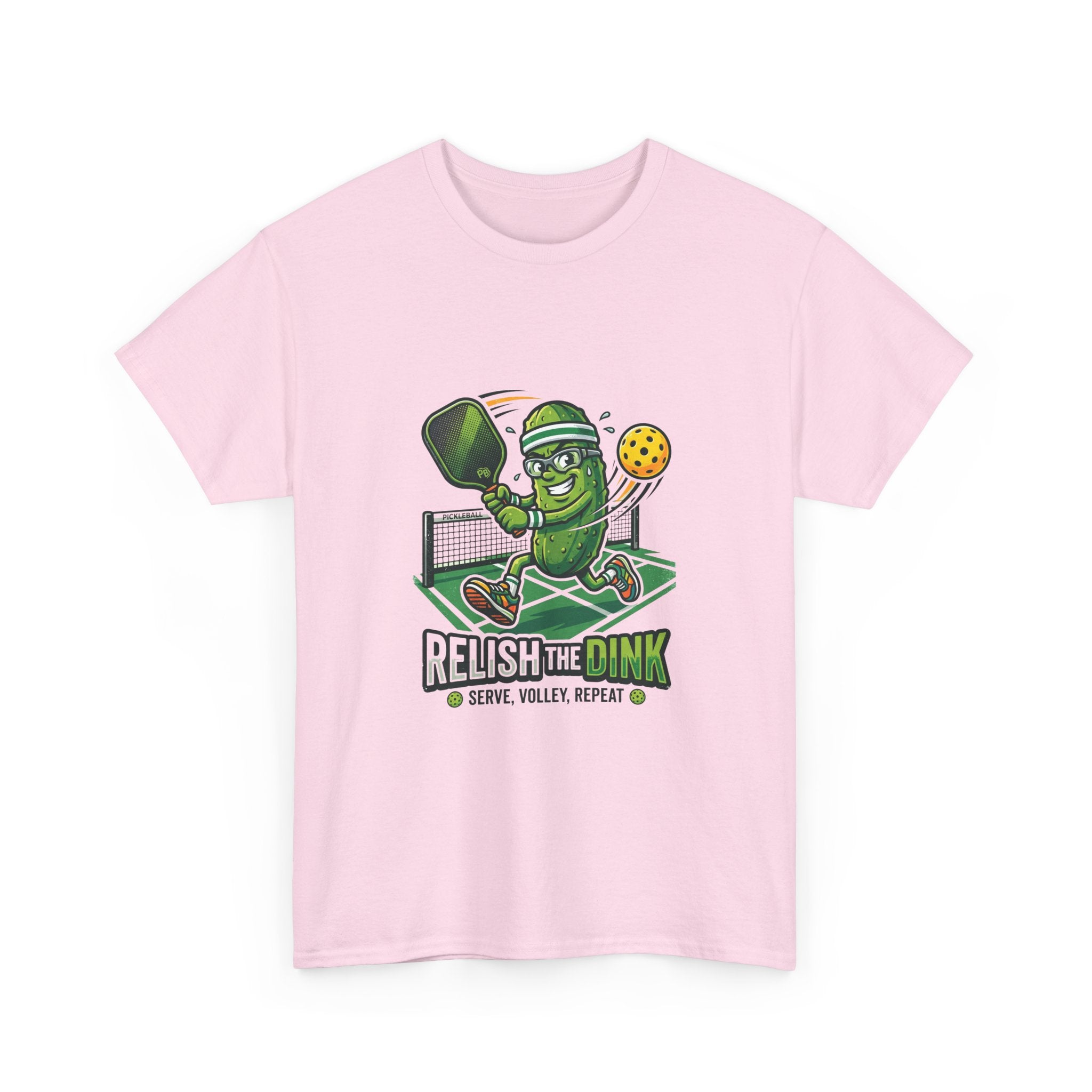 Pickleball 'Relish the Dink' T-Shirt – Funny Pickle Character Paddle Tee