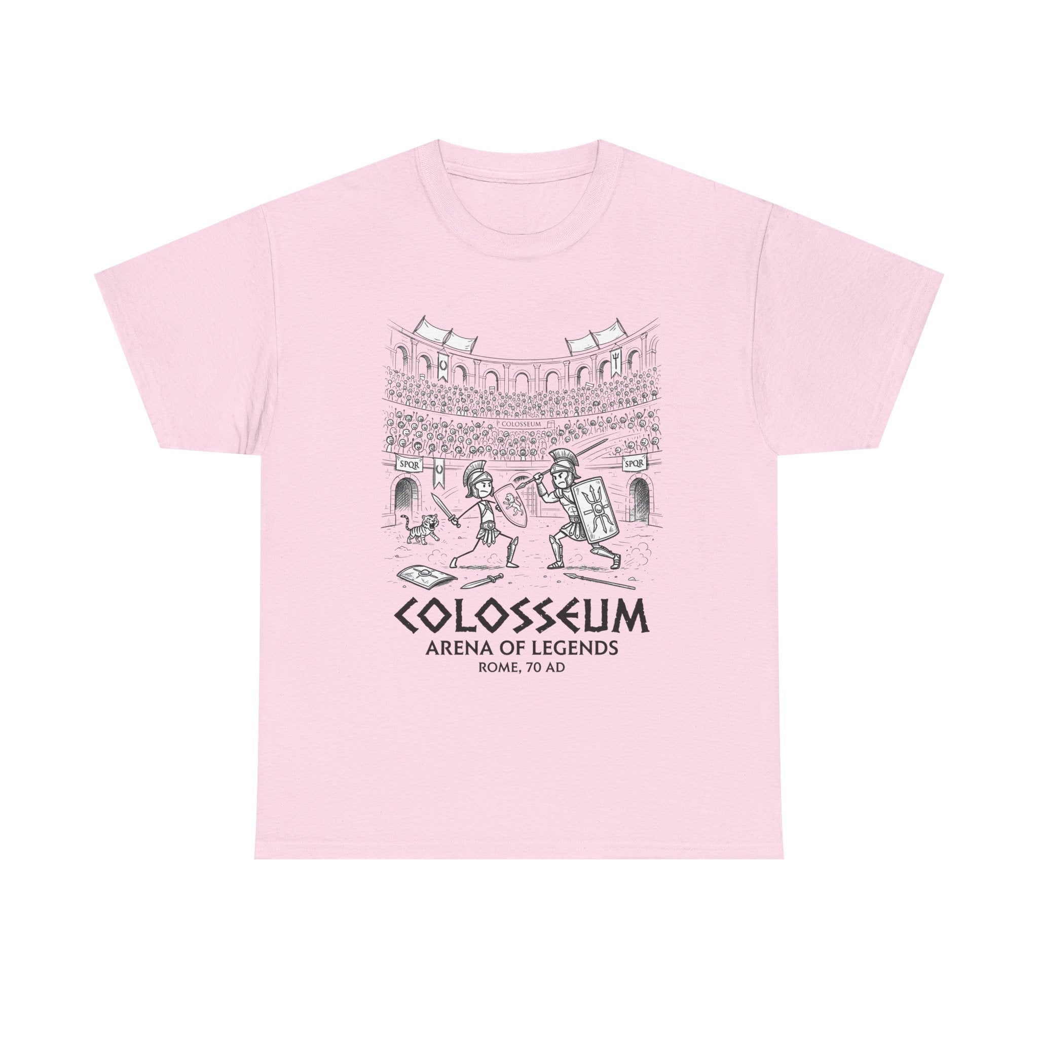 Colosseum Arena of Legends Graphic Tee — Roman Gladiator Coliseum Shirt