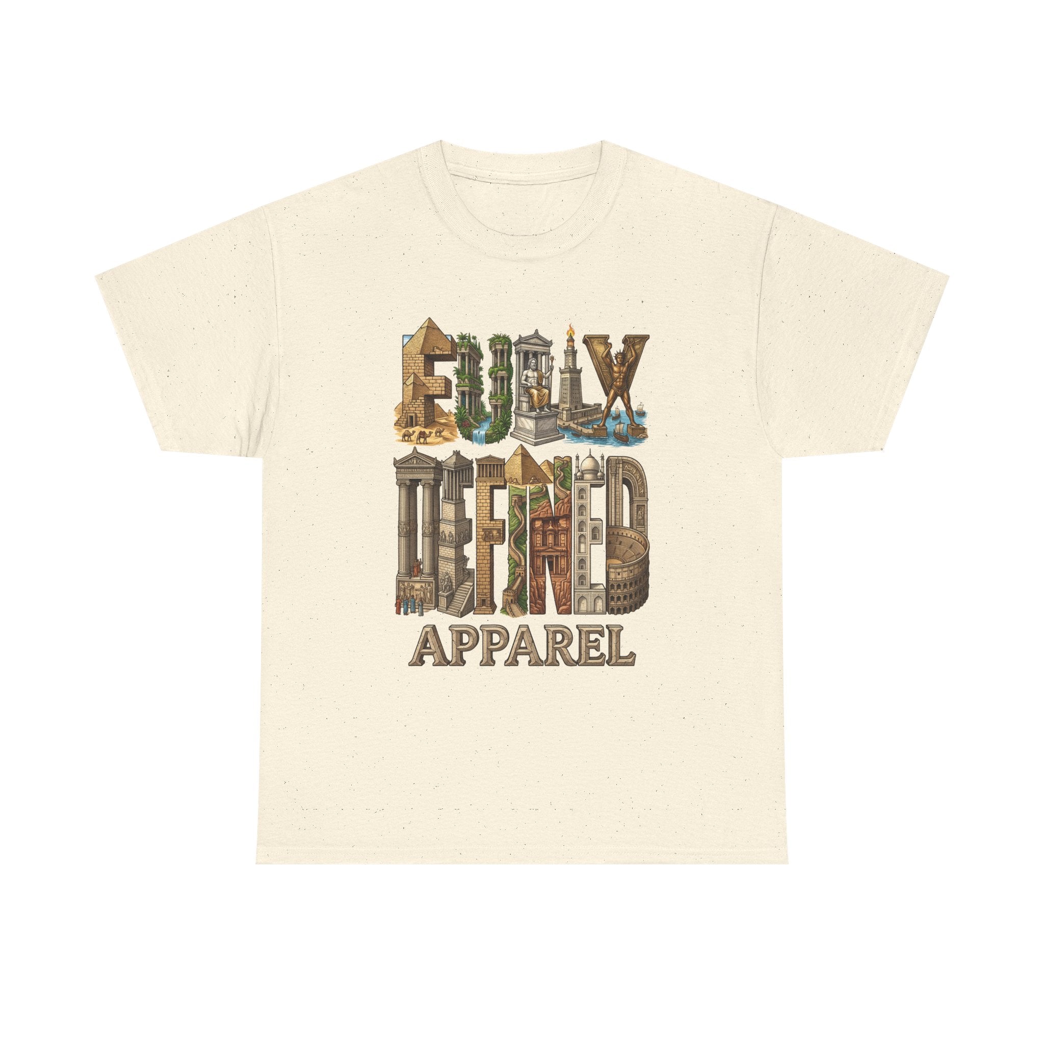Fully Defined Apparel T‑Shirt — Wonders of the World Graphic Tee