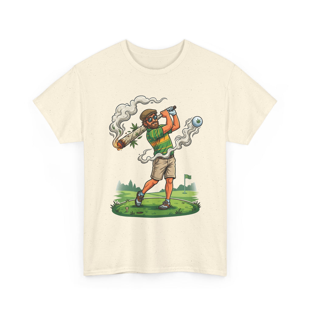 Golf Golfer Weed Smoking Club T-Shirt — Funny Golf Graphic Tee