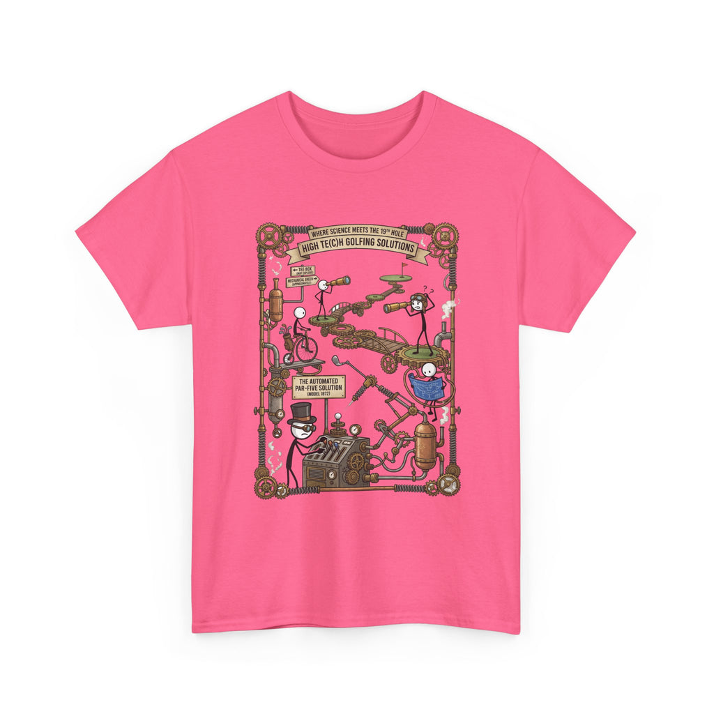 Steampunk Golf — ‘How To Make Par’ Vintage Contraption T-Shirt