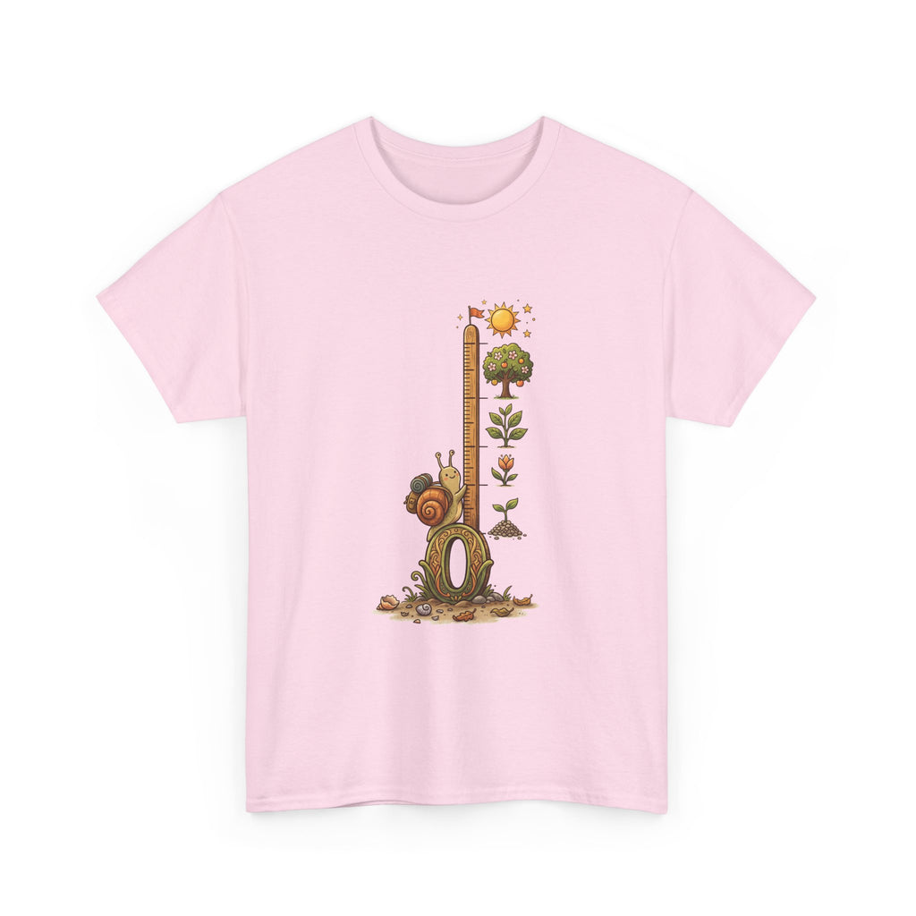 Growth Meter Graphic Tee — Cute Bear Planting Height Chart T-Shirt