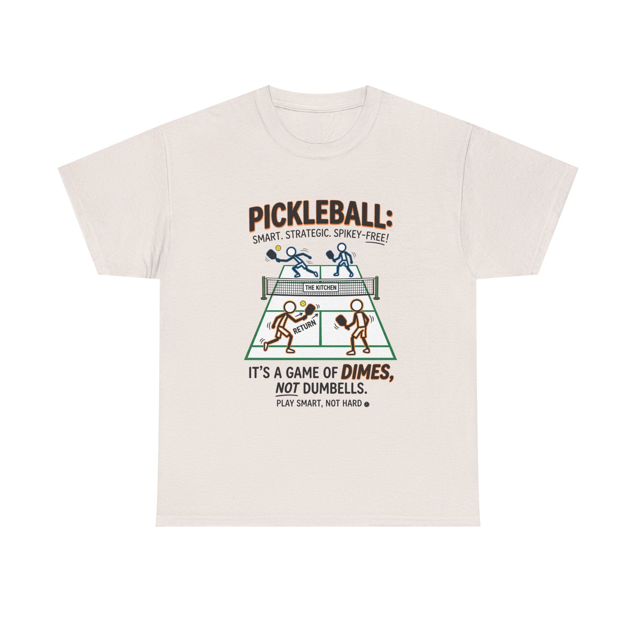 Pickleball Tee — "Pickleball: It’s a Game of Dimes, Not Dumbells" Casual Sports Shirt