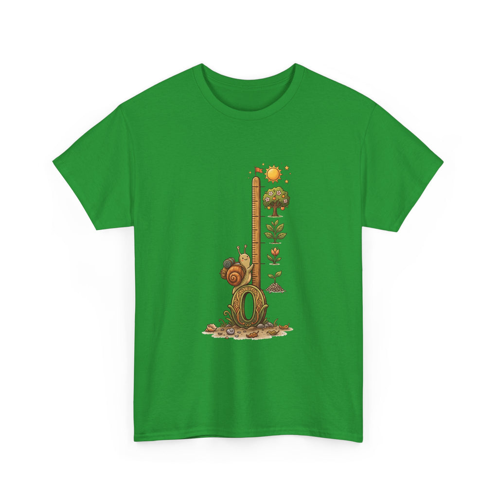 Growth Meter Graphic Tee — Cute Bear Planting Height Chart T-Shirt