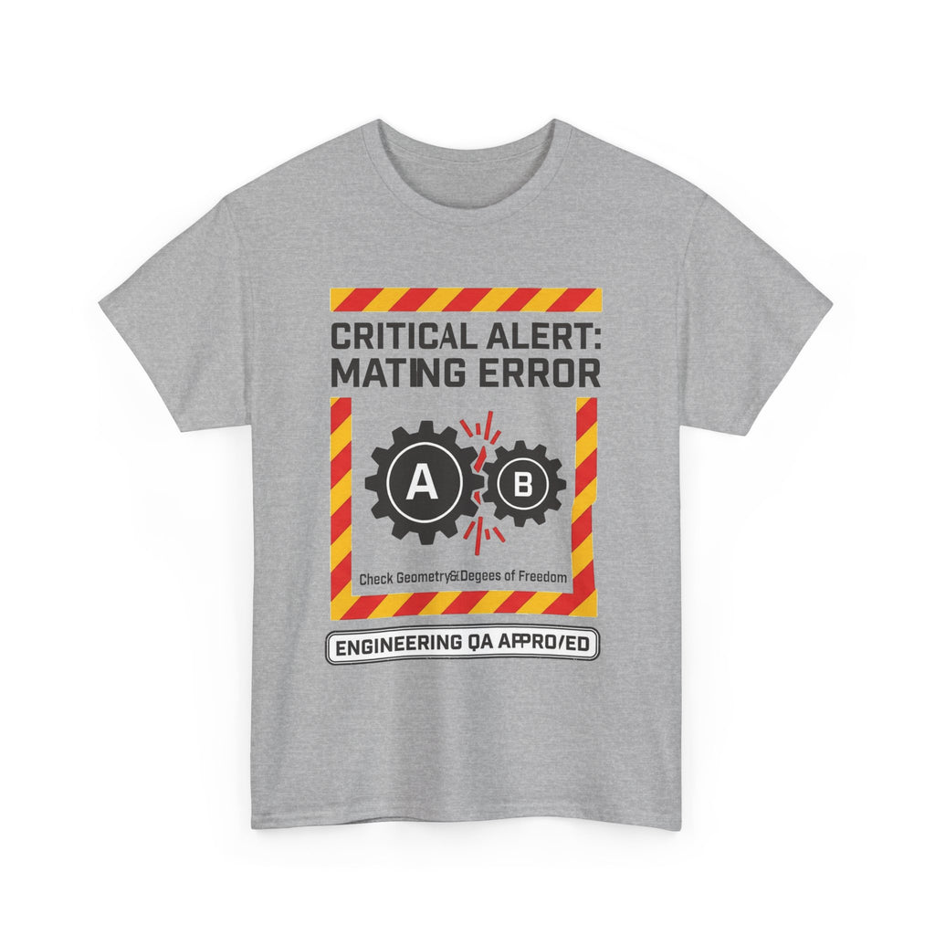 Mating Error T‑Shirt — Funny Engineering QA Alert Tee