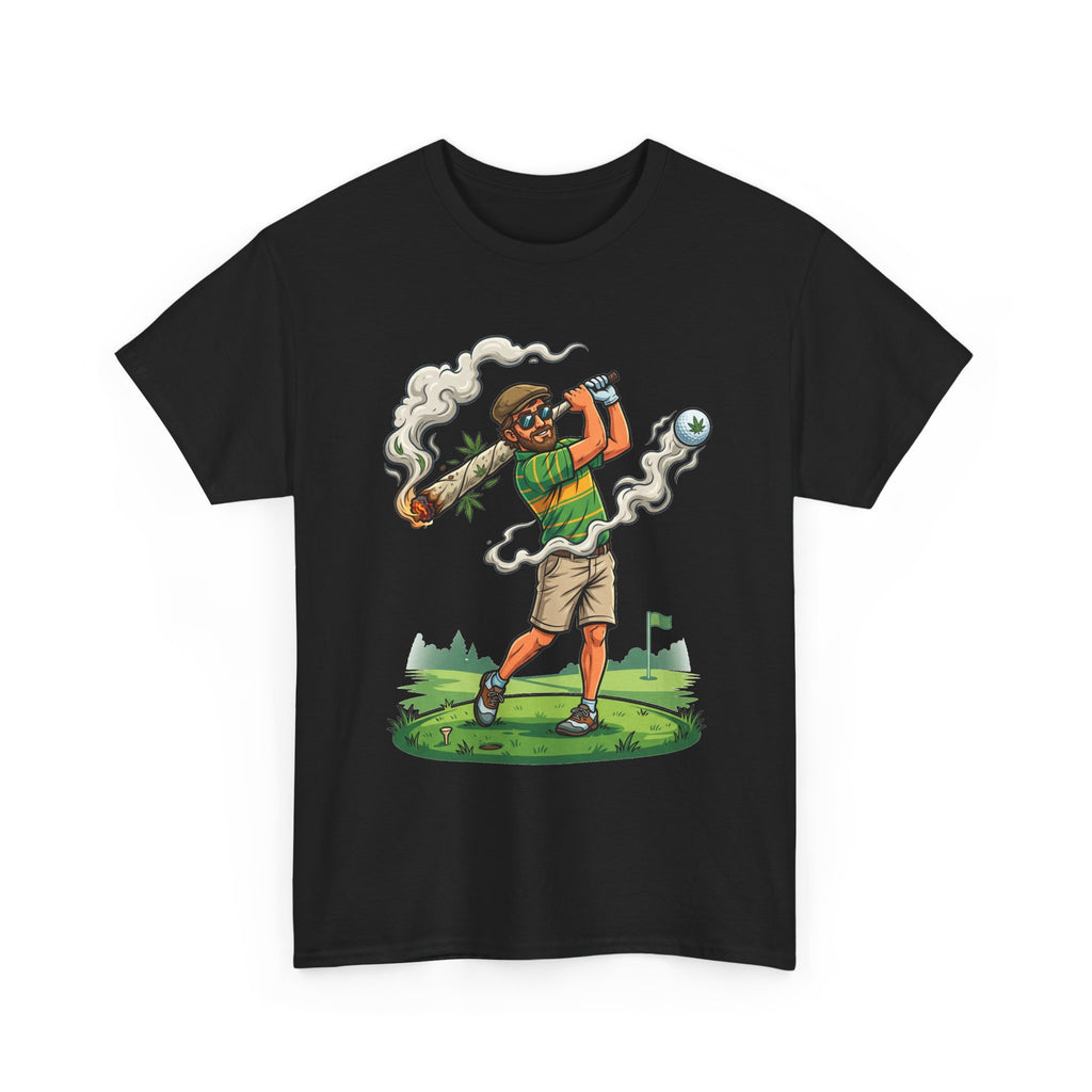 Golf Golfer Weed Smoking Club T-Shirt — Funny Golf Graphic Tee