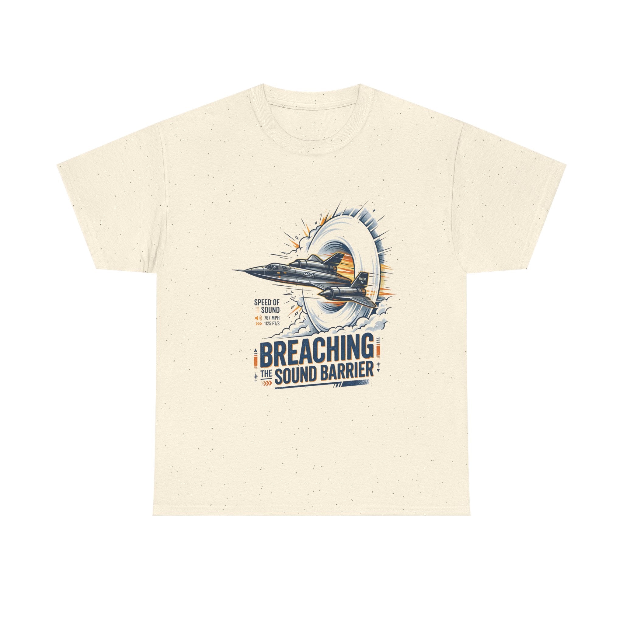 Sonic Boom T-Shirt — 'Breaching the Sound Barrier' Jet Trainer Aviation Graphic Tee