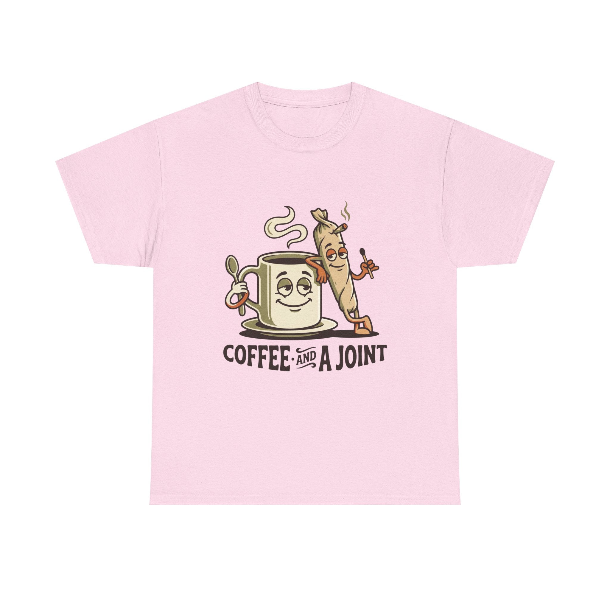 Coffee and a Joint T-Shirt — Funny Stoner Coffee Tee