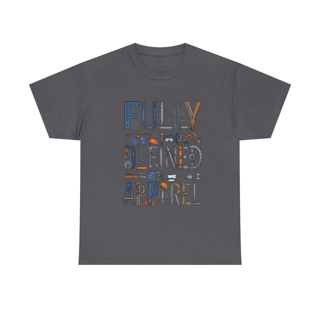 Fully Defined Apparel T-Shirt — Graphic Tee with Retro Tools Design