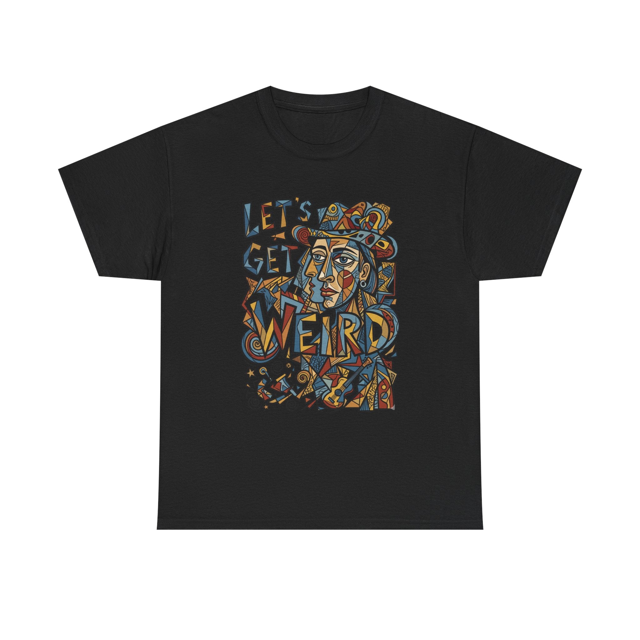 Let’s Get Weird T-Shirt — Retro Psychedelic Face Graphic Tee