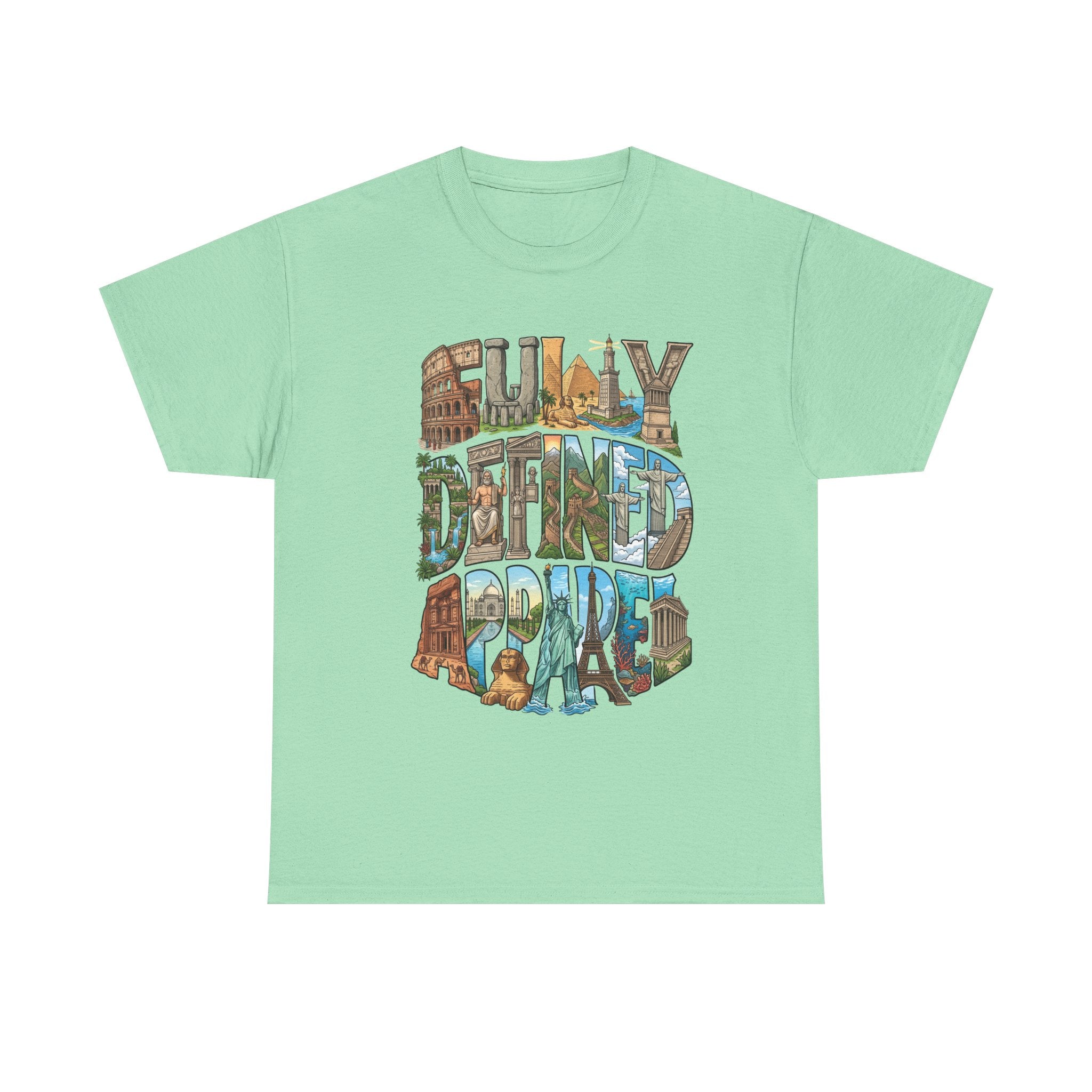 Fully Defined Apparel T‑Shirt — Retro Travel Illustration Tee