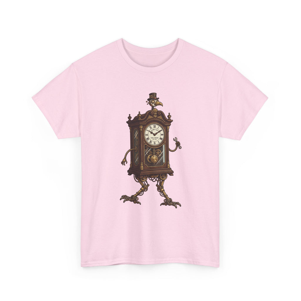 Clockwork Grandfather Tee — Vintage Walking Clock Graphic T-Shirt