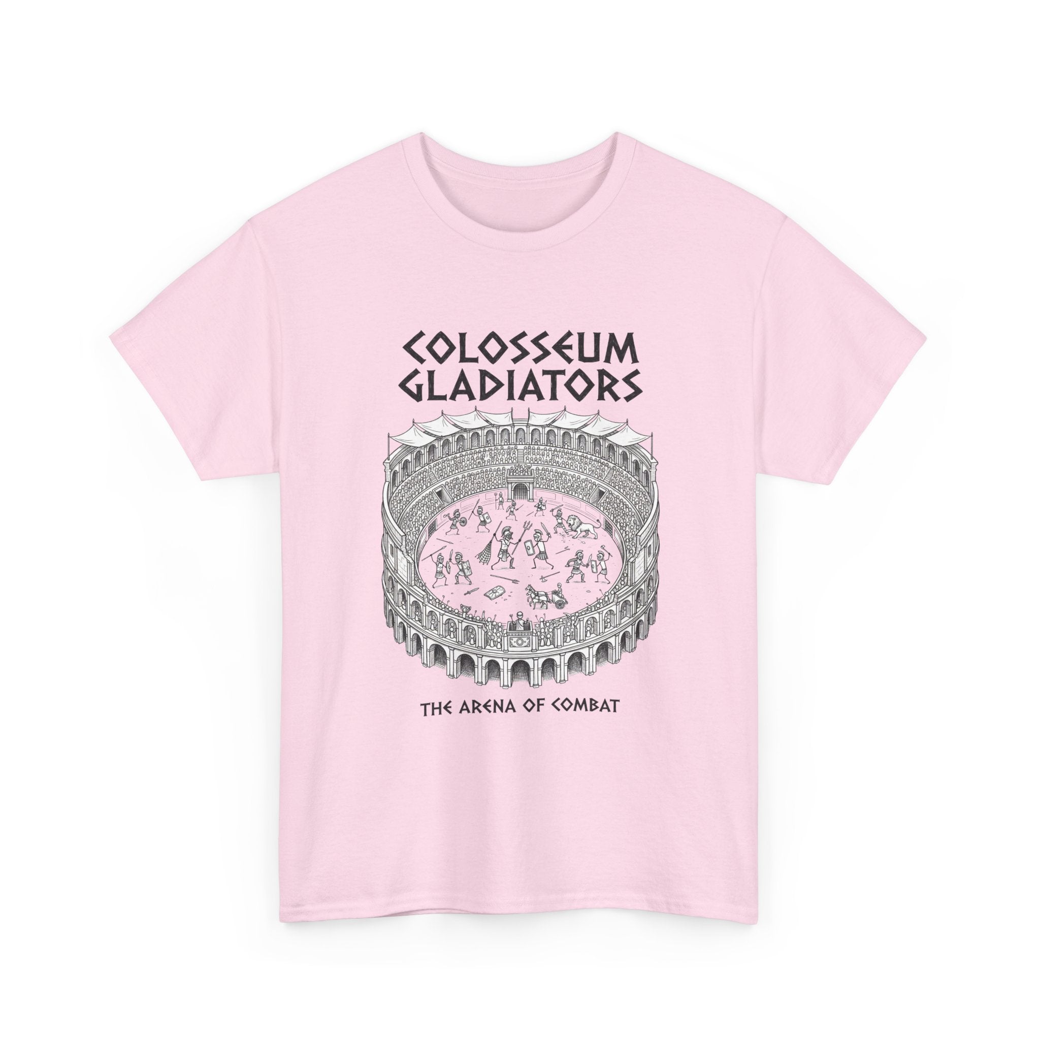 Colosseum Gladiators Tee — Ancient Roman Arena Graphic T-Shirt