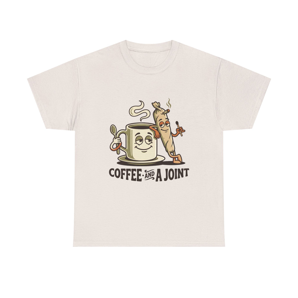 a Coffee and a Joint T-Shirt — Funny Stoner Coffee Tee