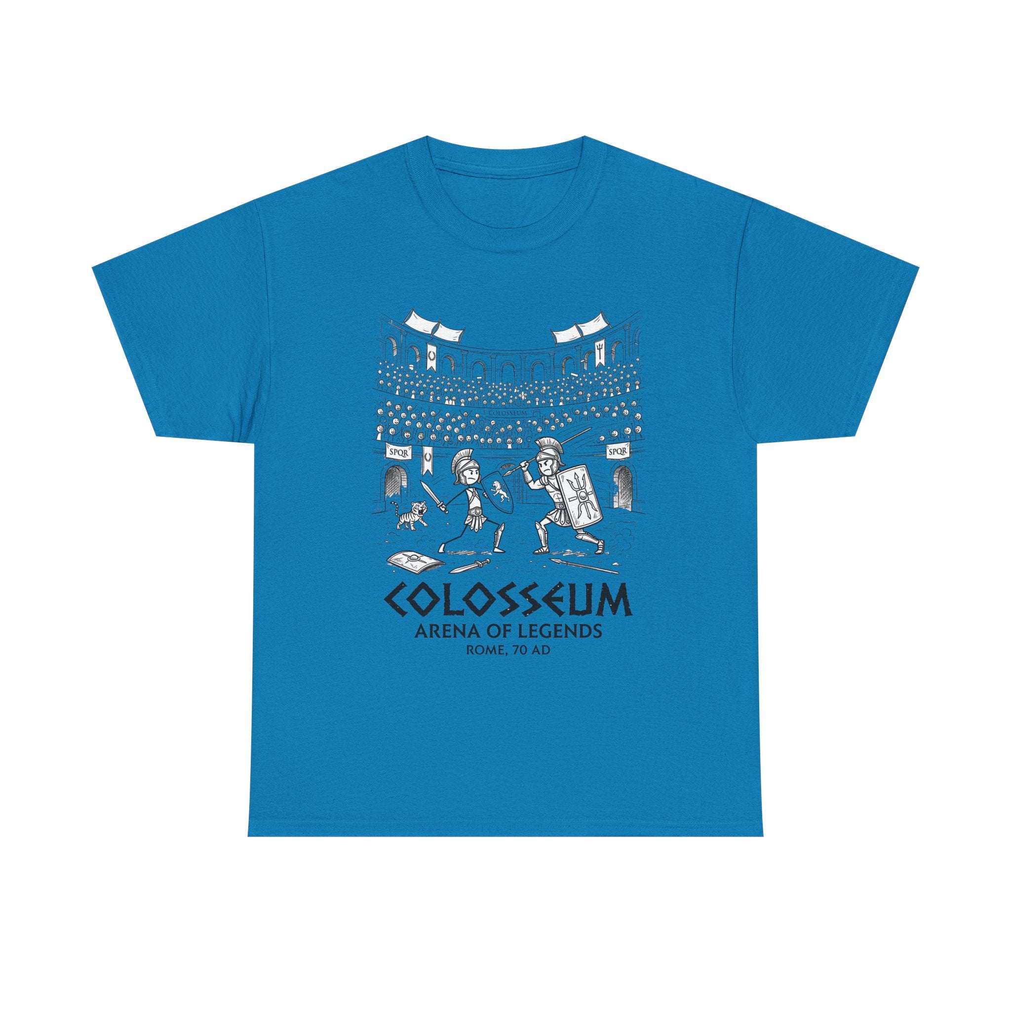 Colosseum Arena of Legends Graphic Tee — Roman Gladiator Coliseum Shirt