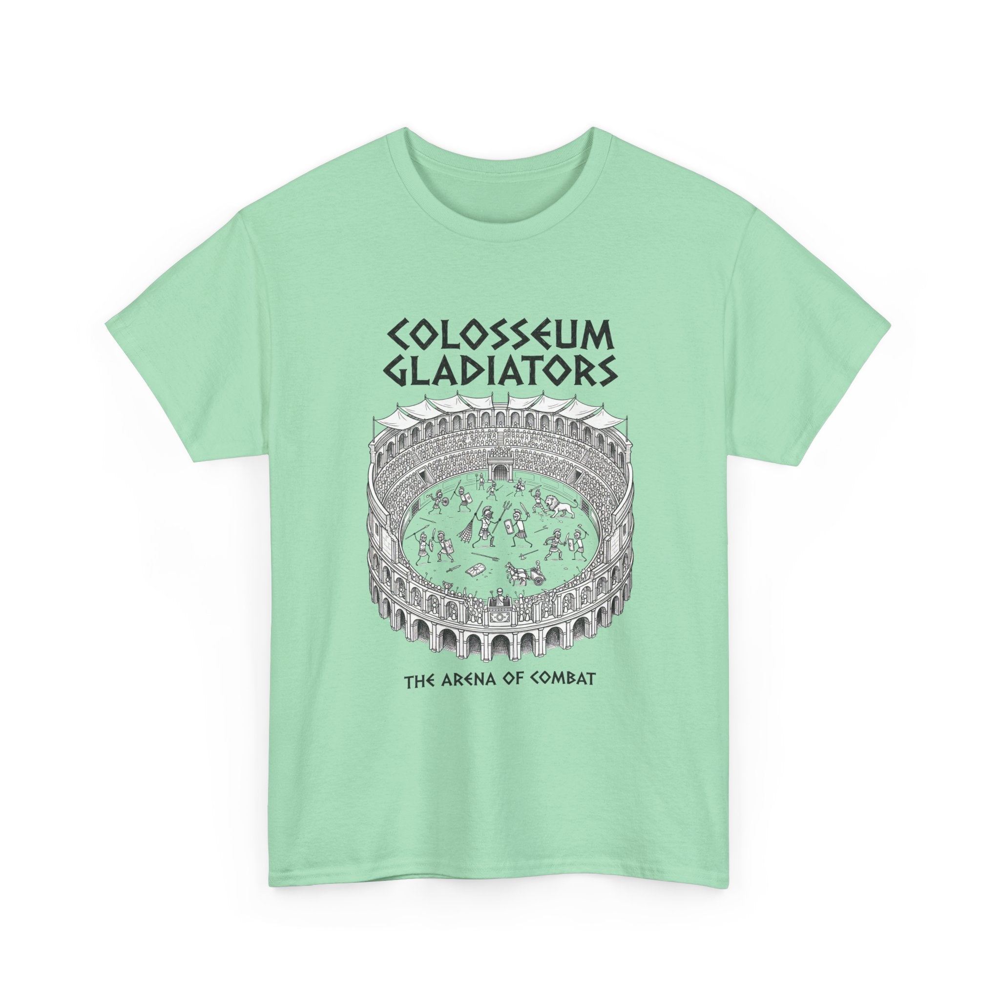 Colosseum Gladiators Tee — Ancient Roman Arena Graphic T-Shirt