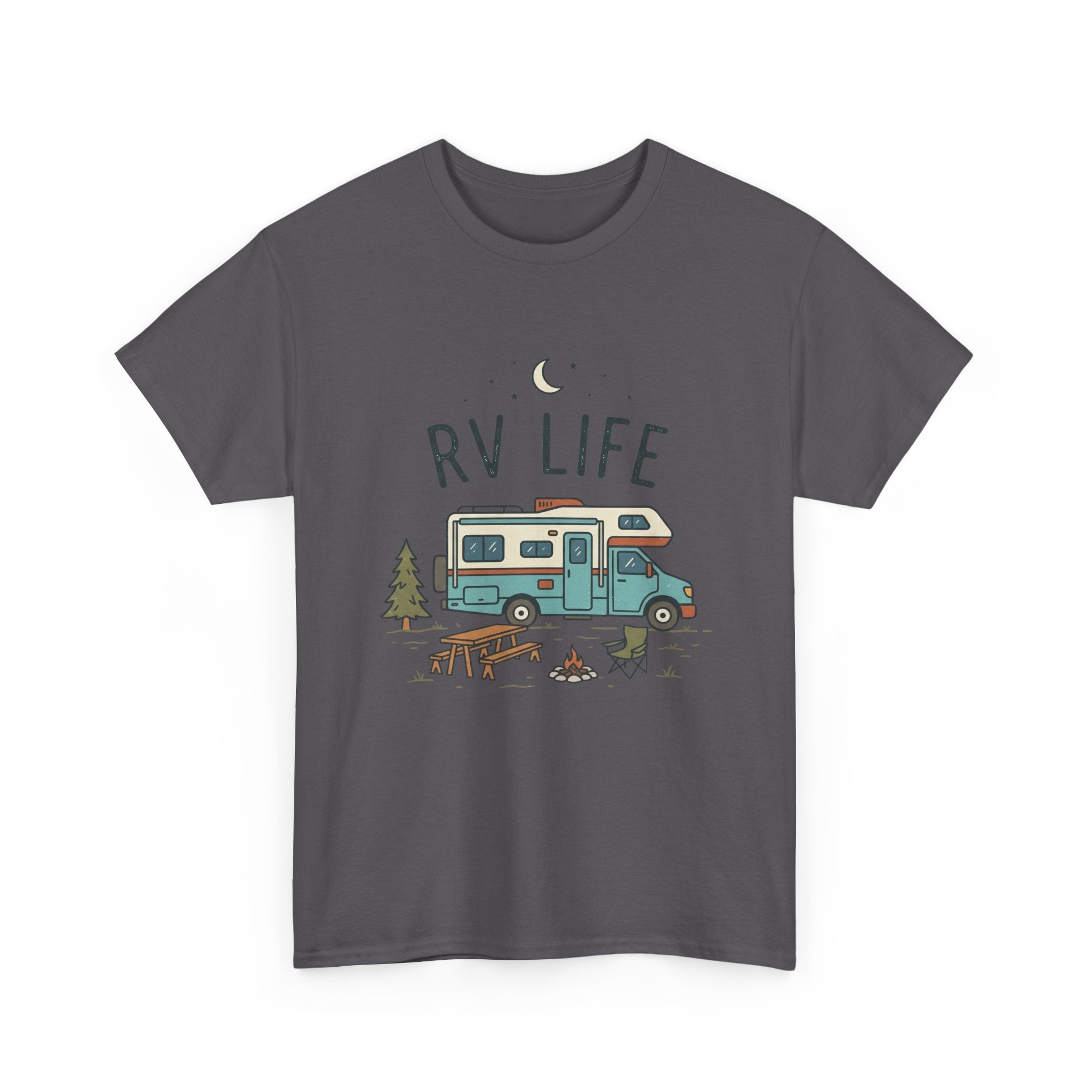 RV Life T‑Shirt — Retro Camper Tee for RV Travelers & Camping Enthusiasts