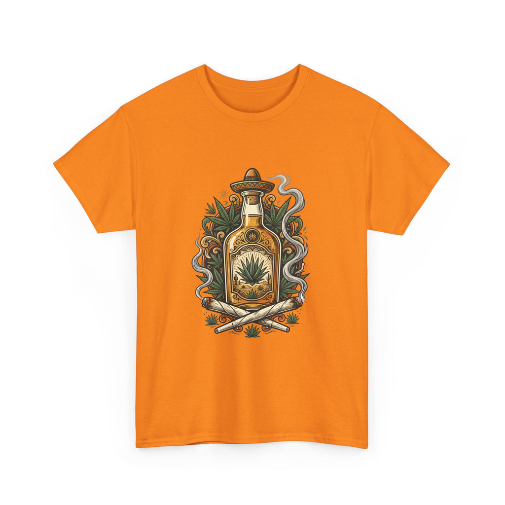 Tequila Bottle Graphic Tee — Agave Spirit Illustration T-Shirt