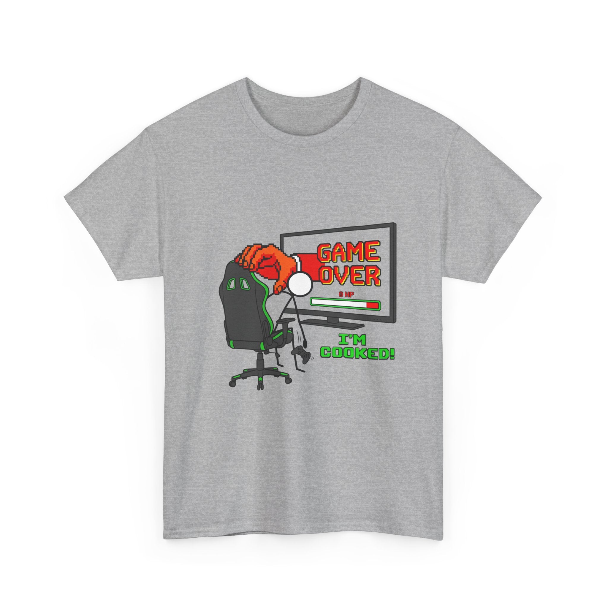 Gamer "Game Over I'm Cooked" T-Shirt