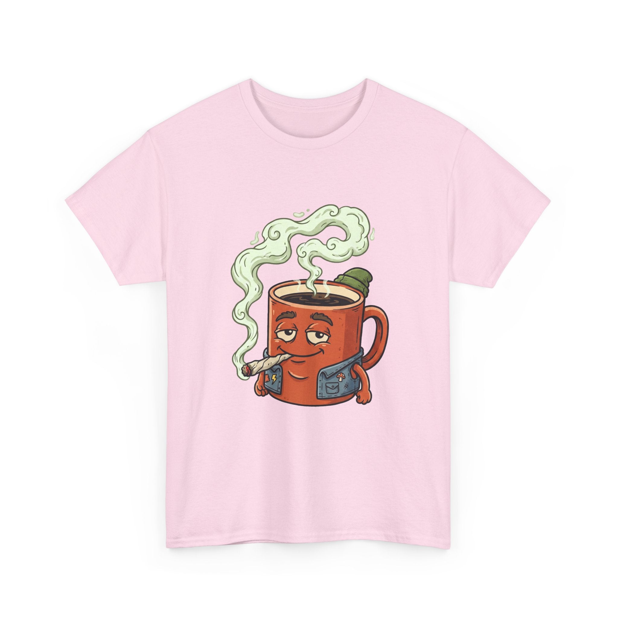 Coffee and a Joint Tee — Funny Smoking Coffee Graphic T-Shirt