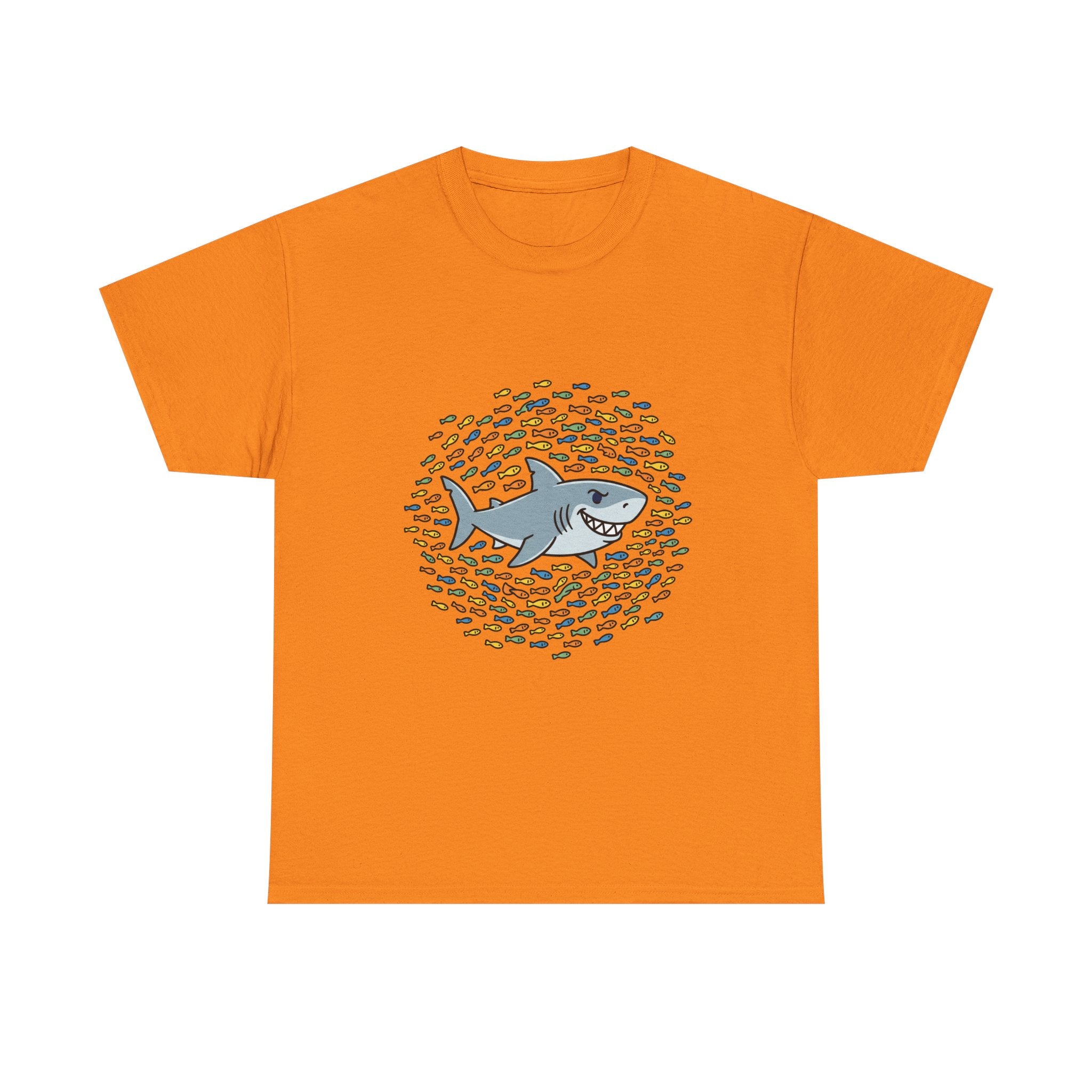 Shark and School Graphic Tee — Cute Ocean Kids Shirt