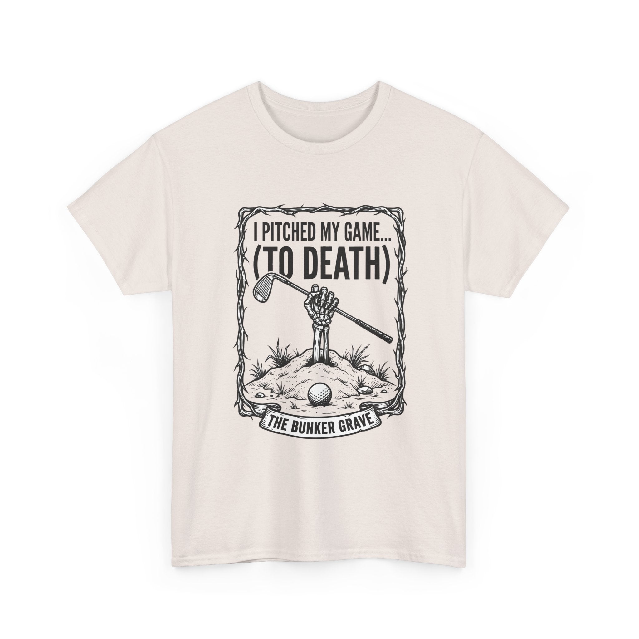 Golf 'I Pitched My Game (To Death)' T-Shirt – Funny Golfer Graphic Tee