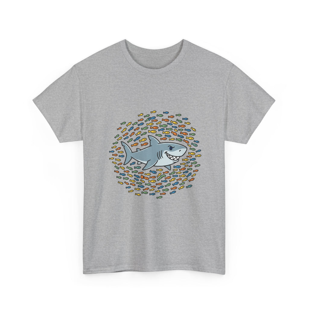 Shark and School Graphic Tee — Cute Ocean Kids Shirt