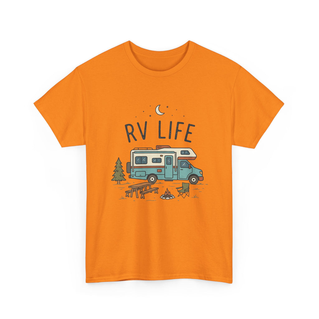 RV Life T‑Shirt — Retro Camper Tee for RV Travelers & Camping Enthusiasts