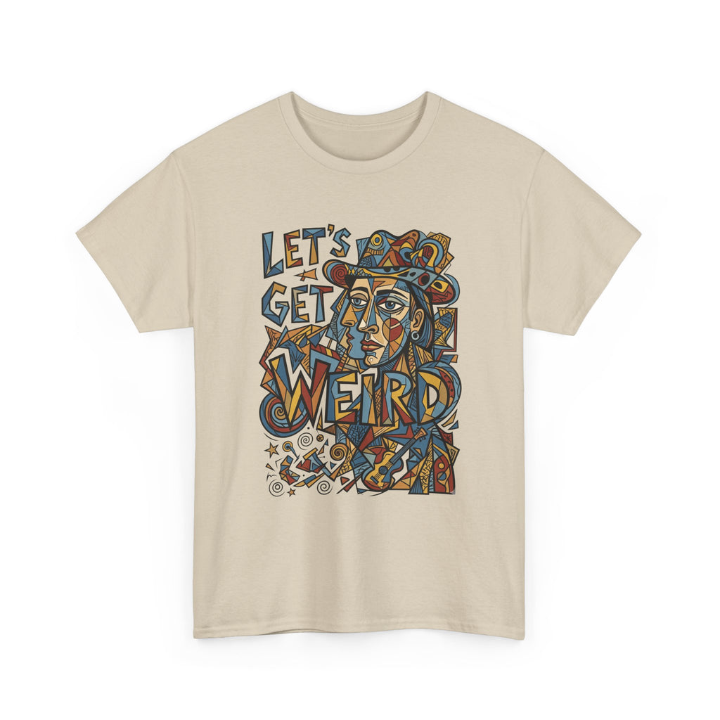 Let’s Get Weird T-Shirt — Retro Psychedelic Face Graphic Tee