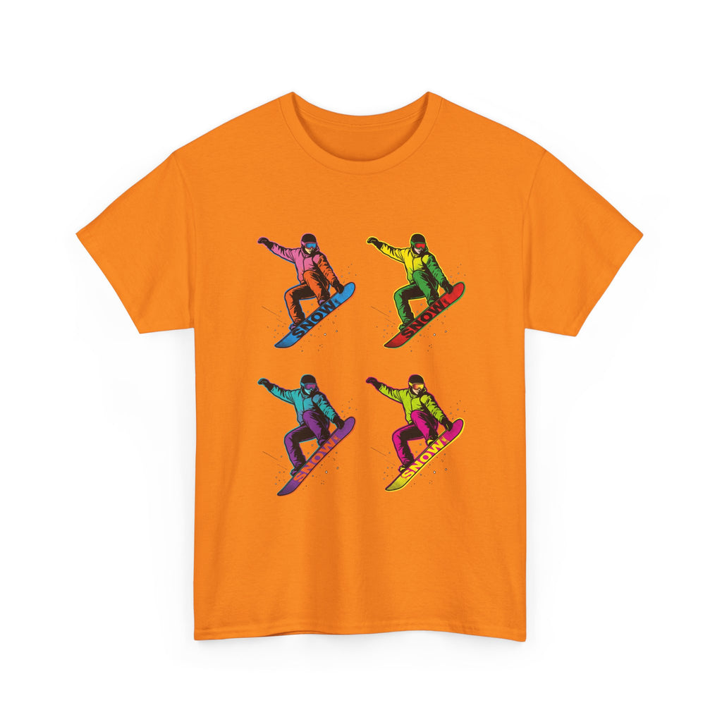 Snowboarder Pop Art T-Shirt – Colorful Retro Snowboarding Graphic Tee