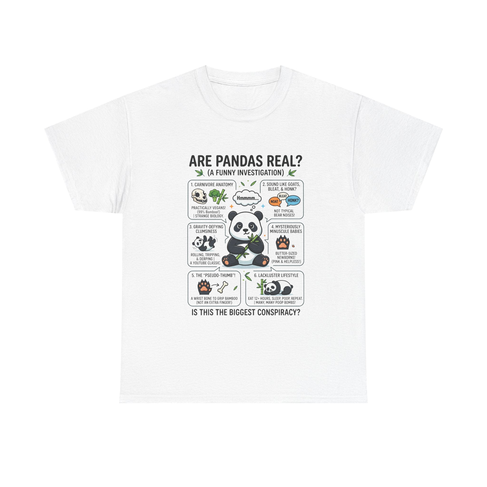 Are Pandas Real? Funny Panda Infographic T-Shirt