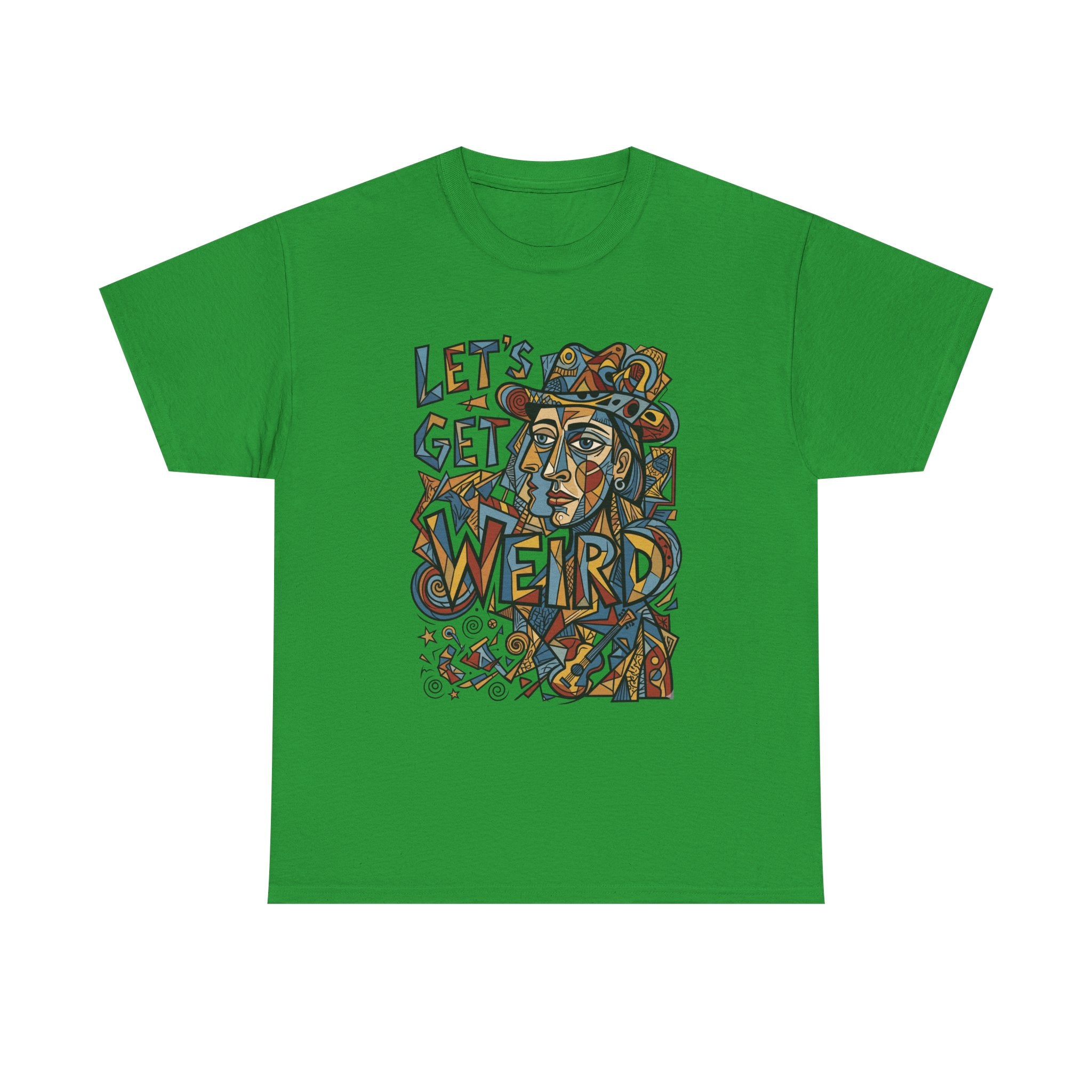 Let’s Get Weird T-Shirt — Retro Psychedelic Face Graphic Tee
