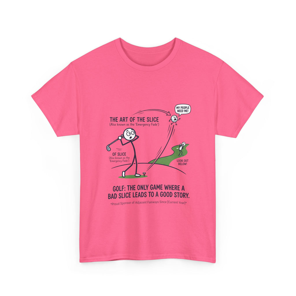 Golf Slice T-Shirt — "The Art of the Slice" Funny Golf Humor Tee