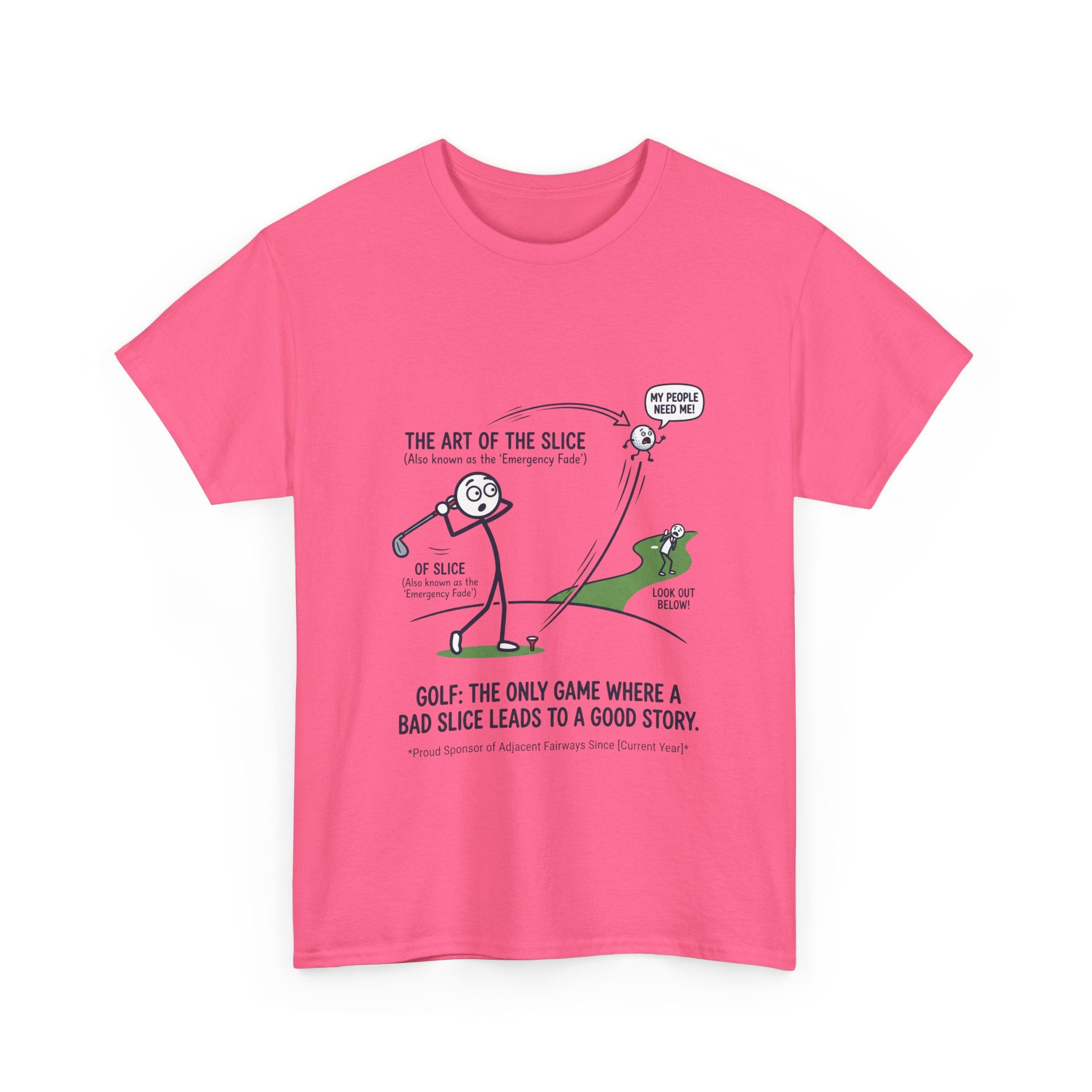 Golf Slice T-Shirt — "The Art of the Slice" Funny Golf Humor Tee