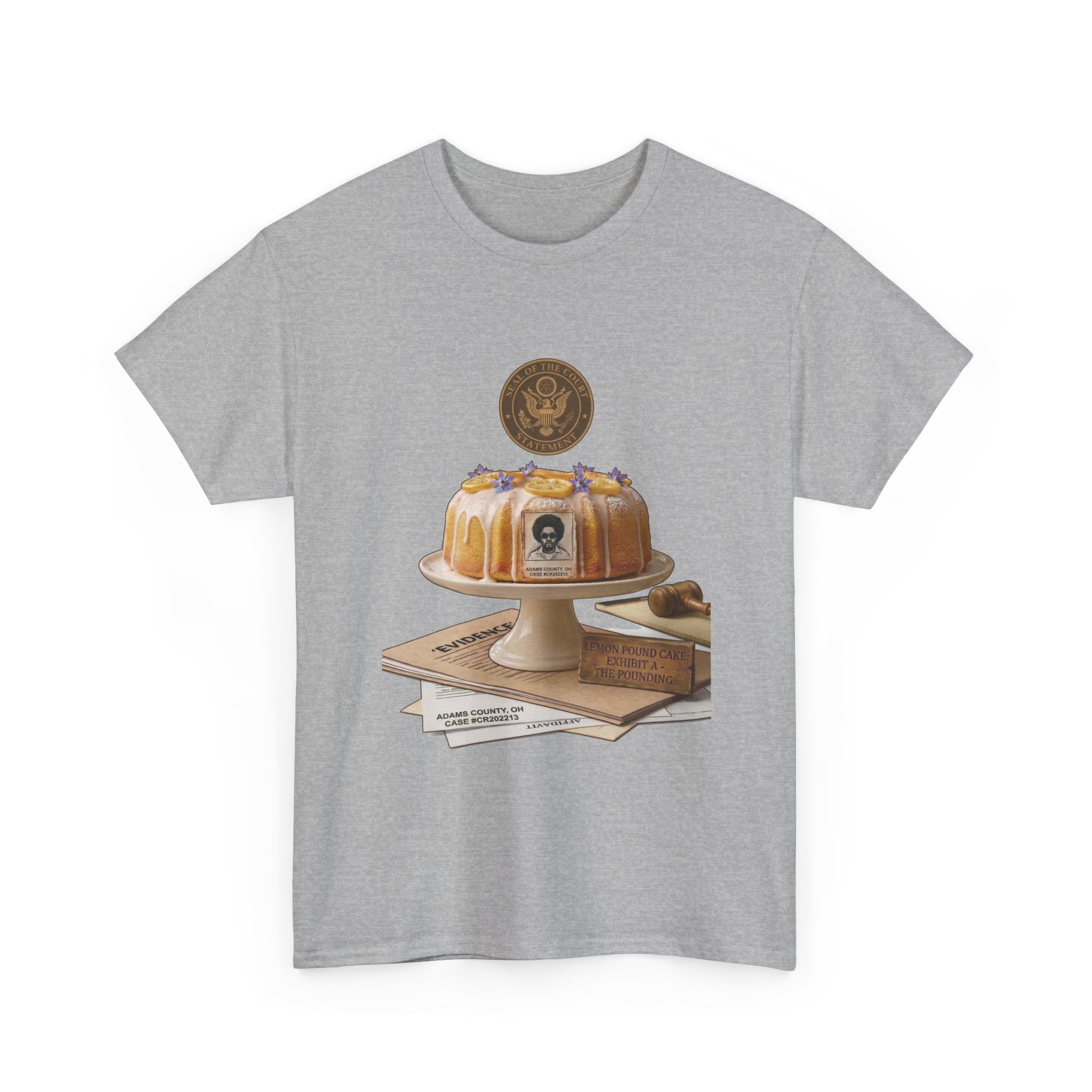 Lemon Pound Cake T‑Shirt — Vintage Baking Illustration Tee