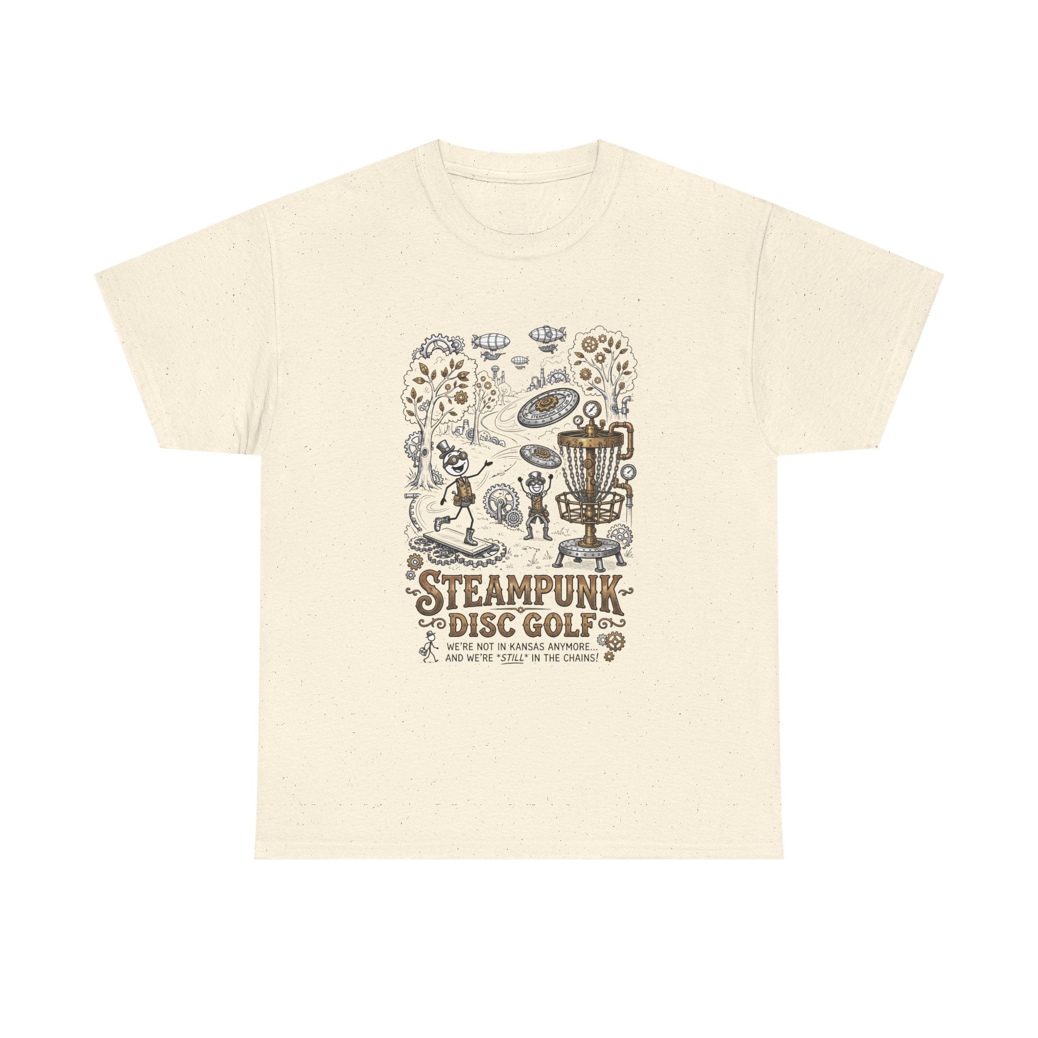 Steampunk Disc Golf T-Shirt — Vintage Victorian Disc Golf Design